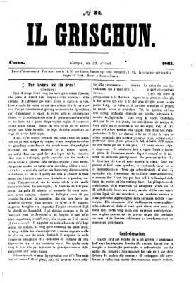 I Grischun Donnerstag 22. August 1861