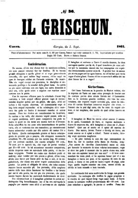 I Grischun Donnerstag 5. September 1861