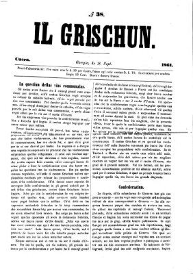 I Grischun Donnerstag 19. September 1861