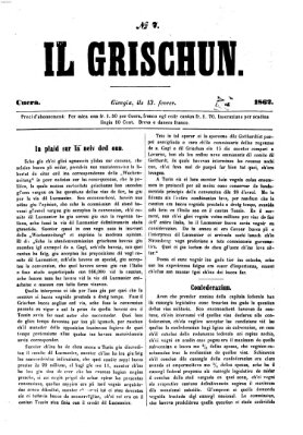 I Grischun Donnerstag 13. Februar 1862