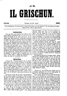 I Grischun Donnerstag 10. April 1862