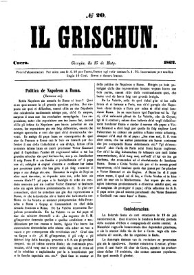 I Grischun Donnerstag 15. Mai 1862