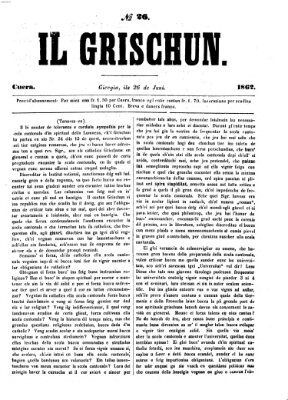 I Grischun Donnerstag 26. Juni 1862