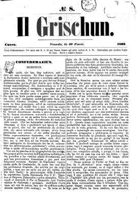 I Grischun Freitag 20. Februar 1863