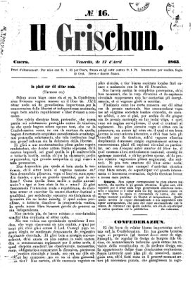 I Grischun Freitag 17. April 1863