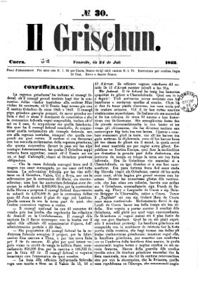 I Grischun Freitag 24. Juli 1863