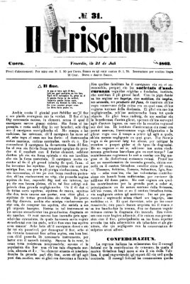 I Grischun Freitag 31. Juli 1863