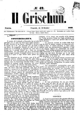 I Grischun Freitag 16. Oktober 1863