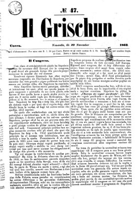 I Grischun Freitag 20. November 1863