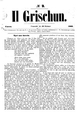 I Grischun Freitag 20. Januar 1865