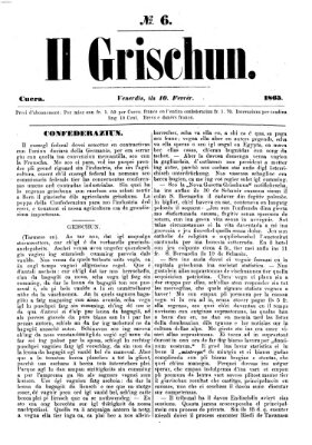 I Grischun Freitag 10. Februar 1865