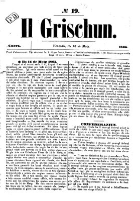 I Grischun Freitag 12. Mai 1865