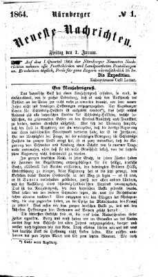 Nürnberger neueste Nachrichten Freitag 1. Januar 1864