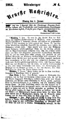 Nürnberger neueste Nachrichten Montag 4. Januar 1864