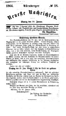 Nürnberger neueste Nachrichten Montag 18. Januar 1864