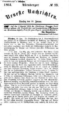 Nürnberger neueste Nachrichten Dienstag 19. Januar 1864