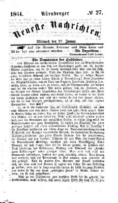 Nürnberger neueste Nachrichten Mittwoch 27. Januar 1864