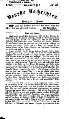 Nürnberger neueste Nachrichten Montag 1. Februar 1864