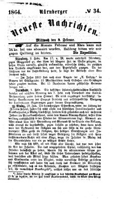 Nürnberger neueste Nachrichten Mittwoch 3. Februar 1864