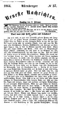 Nürnberger neueste Nachrichten Samstag 6. Februar 1864