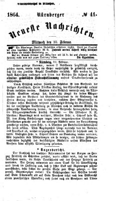 Nürnberger neueste Nachrichten Mittwoch 10. Februar 1864