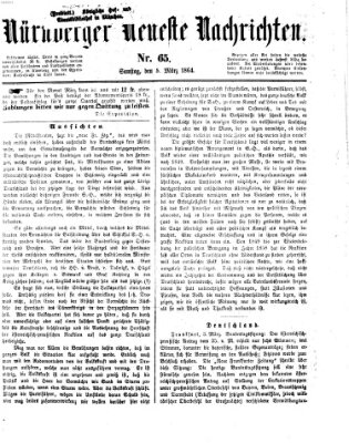 Nürnberger neueste Nachrichten Samstag 5. März 1864