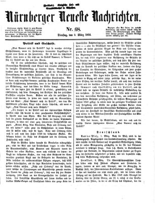 Nürnberger neueste Nachrichten Dienstag 8. März 1864