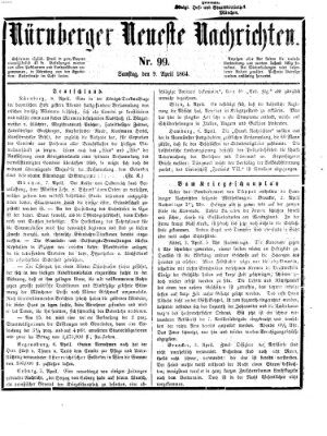 Nürnberger neueste Nachrichten Samstag 9. April 1864