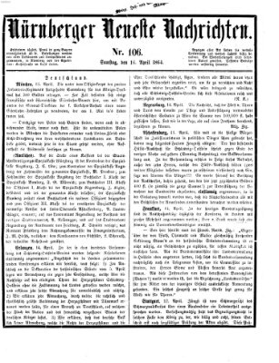 Nürnberger neueste Nachrichten Samstag 16. April 1864