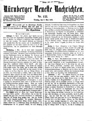 Nürnberger neueste Nachrichten Dienstag 3. Mai 1864