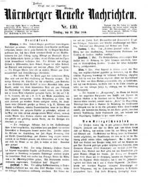 Nürnberger neueste Nachrichten Dienstag 10. Mai 1864