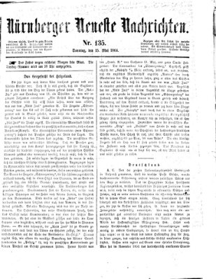 Nürnberger neueste Nachrichten Sonntag 15. Mai 1864