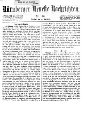 Nürnberger neueste Nachrichten Dienstag 24. Mai 1864