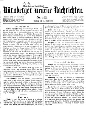 Nürnberger neueste Nachrichten Montag 13. Juni 1864