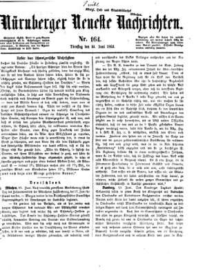 Nürnberger neueste Nachrichten Dienstag 14. Juni 1864