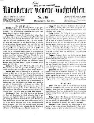 Nürnberger neueste Nachrichten Montag 20. Juni 1864