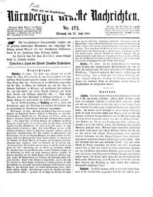 Nürnberger neueste Nachrichten Mittwoch 22. Juni 1864