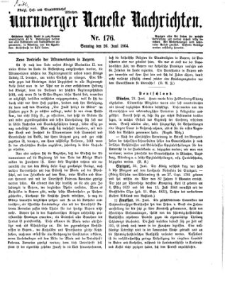 Nürnberger neueste Nachrichten Sonntag 26. Juni 1864