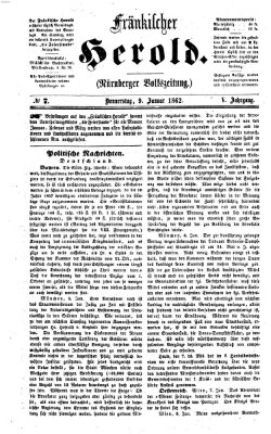 Fränkischer Herold Donnerstag 9. Januar 1862