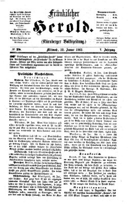 Fränkischer Herold Mittwoch 22. Januar 1862