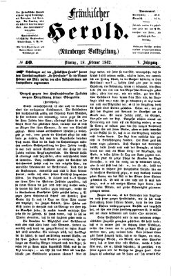 Fränkischer Herold Dienstag 18. Februar 1862