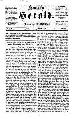 Fränkischer Herold Mittwoch 19. Februar 1862