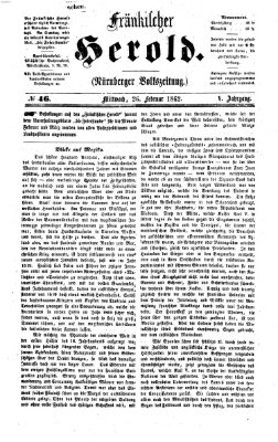 Fränkischer Herold Mittwoch 26. Februar 1862