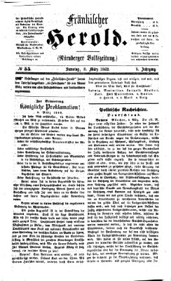 Fränkischer Herold Samstag 8. März 1862