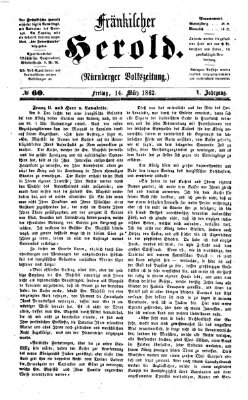 Fränkischer Herold Freitag 14. März 1862