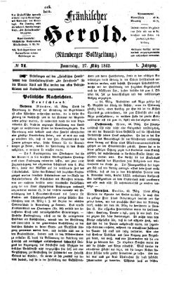 Fränkischer Herold Donnerstag 27. März 1862