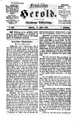 Fränkischer Herold Samstag 12. April 1862