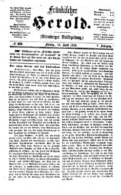 Fränkischer Herold Montag 14. April 1862