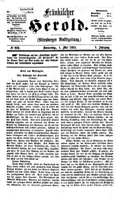 Fränkischer Herold Donnerstag 1. Mai 1862