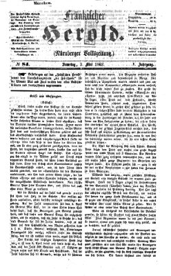 Fränkischer Herold Samstag 3. Mai 1862